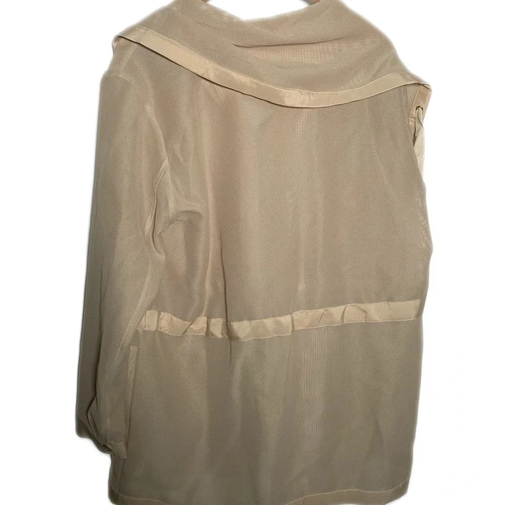 Etcetera Avian Mesh Lightweight Beige Jacket Size 14 - Picture 4 of 12